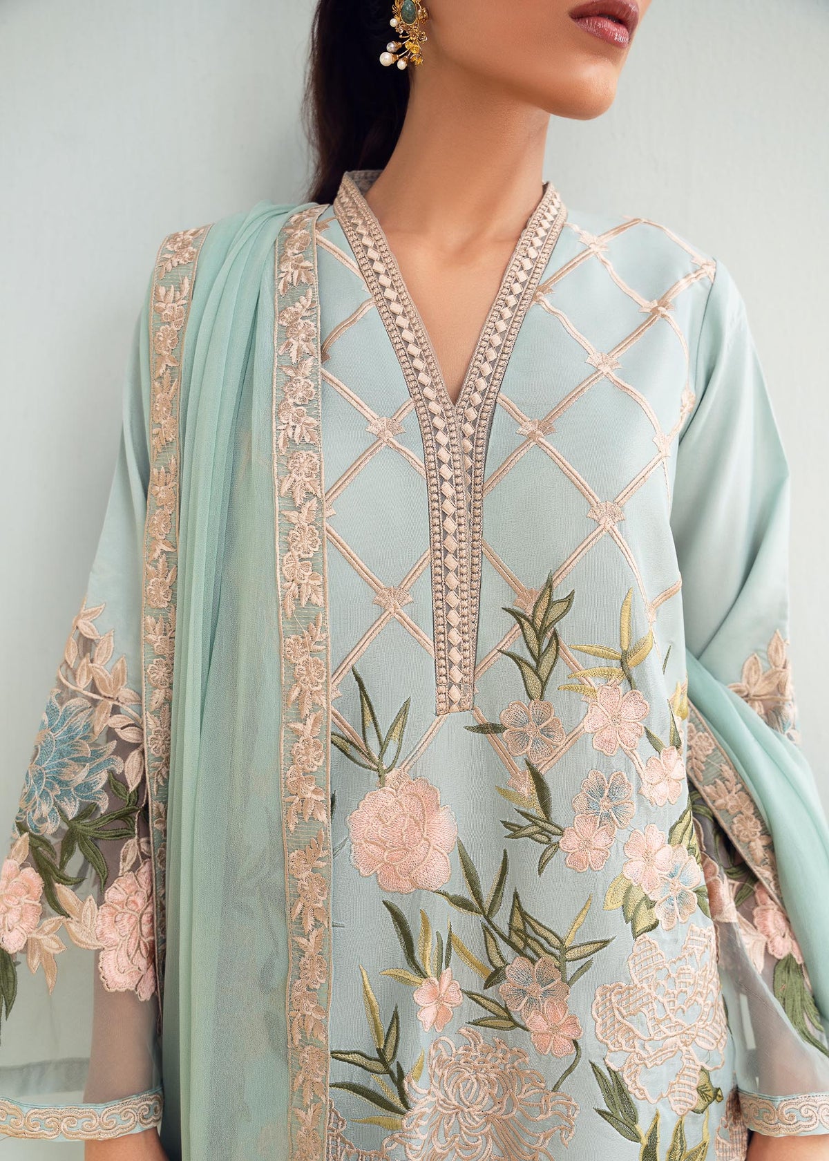 Floral desire - Cyan
