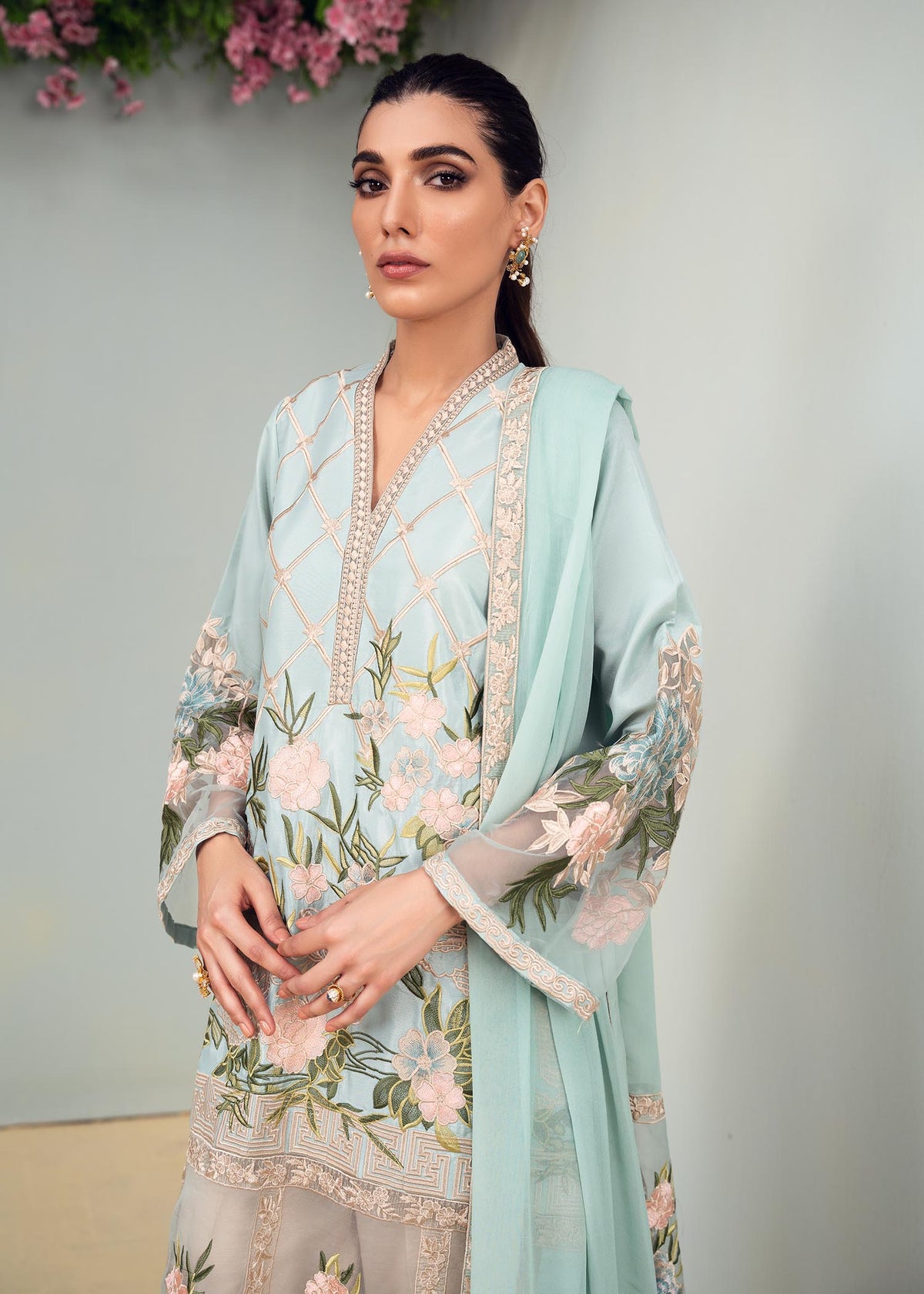 Floral desire - Cyan